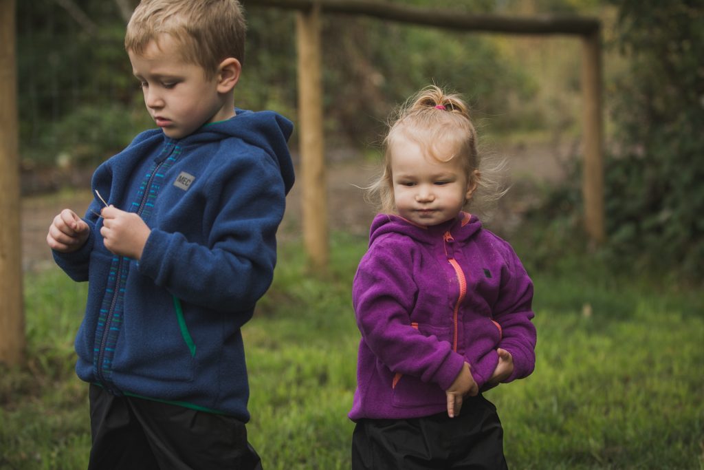 Brother and Sister at Hazelmere Pumpkin Patch