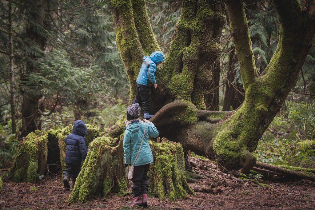 Kids in Helliwell Provincial Park - Hornby Island - Tyler Ingram